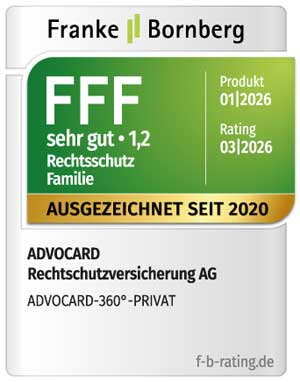 ADVOCARD Franke und Bornberg FFF Privat 02 2025 ADVOCARD Franke und Bornberg FFF Privat 01 2022
