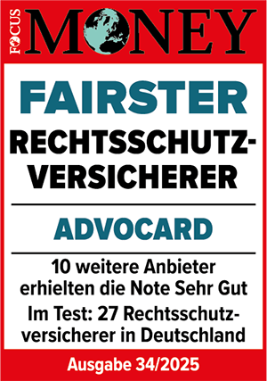ADVOCARD Siegel Focus Money Ausgabe 34 2023